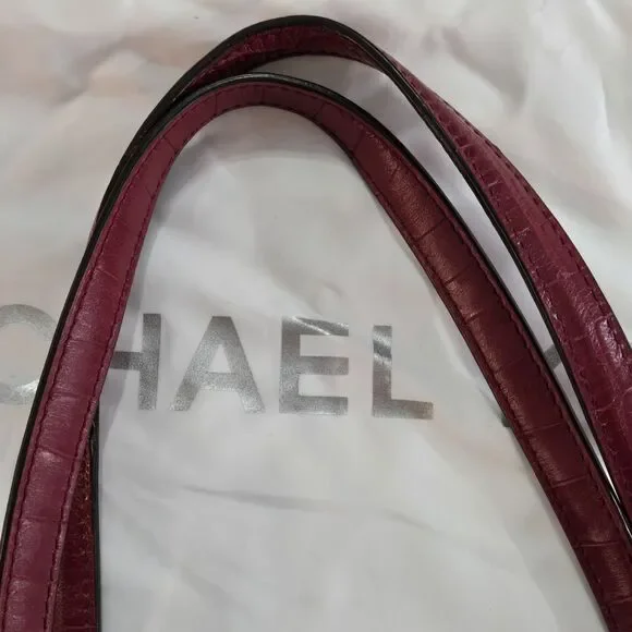 MICHAEL KORS MOTT MEDIUM SMOOTH LEATHER TOTE In Mulberry - Picture 6 of 13